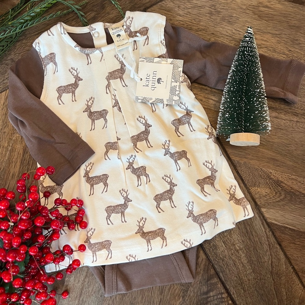 Kate Quinn deer romper dress NWT